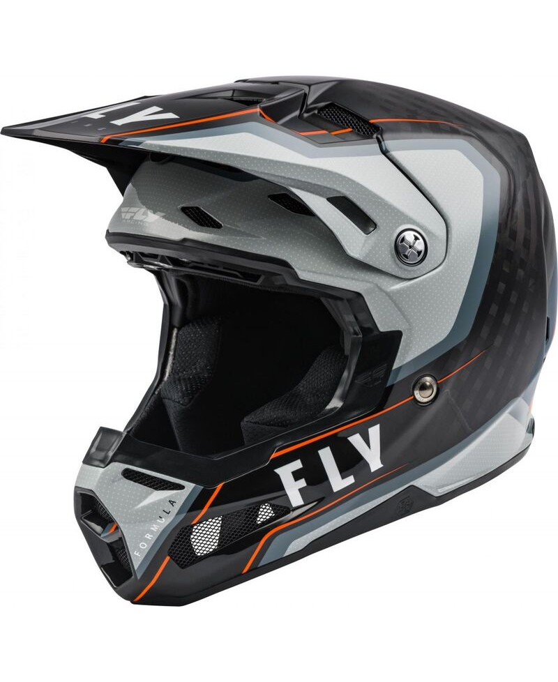 Casque FLY RACING Formula Carbon Axon Noir/Gris/Orange XL