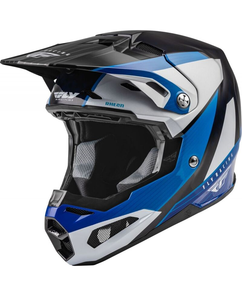 Casque FLY RACING Formula Carbon Prime Bleu/Blanc/Bleu Carbon L
