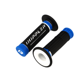 REVETEMENT/POIGNEE DOPPLER GRIP 3D NOIR/BLANC/BLEU (PR)