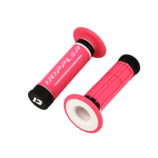 REVETEMENT/POIGNEE DOPPLER GRIP 3D ROSE/BLANC/NOIR (PR)