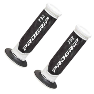 REVETEMENT/POIGNEE PROGRIP 732 NOIR/BLANC (PR) DOUBLE DENSITE 122MM