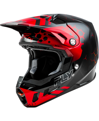 Casque FLY RACING Formula CC Tektonic - noir/rouge/orange