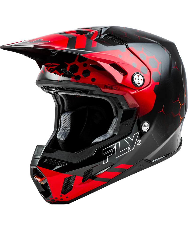 Casque FLY RACING Formula CC Tektonic - noir/rouge/orange