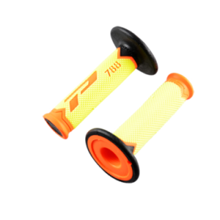 REVETEMENT/POIGNEE PROGRIP 788 JAUNE FLUO/ORANGE FLUO/NOIR (PR) TRIPLE DENSITE 115MM