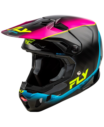 Casque FLY RACING Formula CC L.E. Underglow - gris/rose/bleu