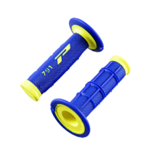 REVETEMENT/POIGNEE PROGRIP 791 BLEU/JAUNE FLUO (PR) DOUBLE DENSITE 115MM