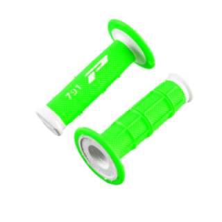 REVETEMENT/POIGNEE PROGRIP 791 VERT FLUO/BLANC (PR) DOUBLE DENSITE 115MM
