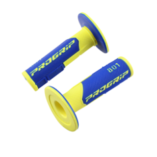 REVETEMENT/POIGNEE PROGRIP 801 JAUNE FLUO/BLEU (PR) DOUBLE DENSITE 115MM