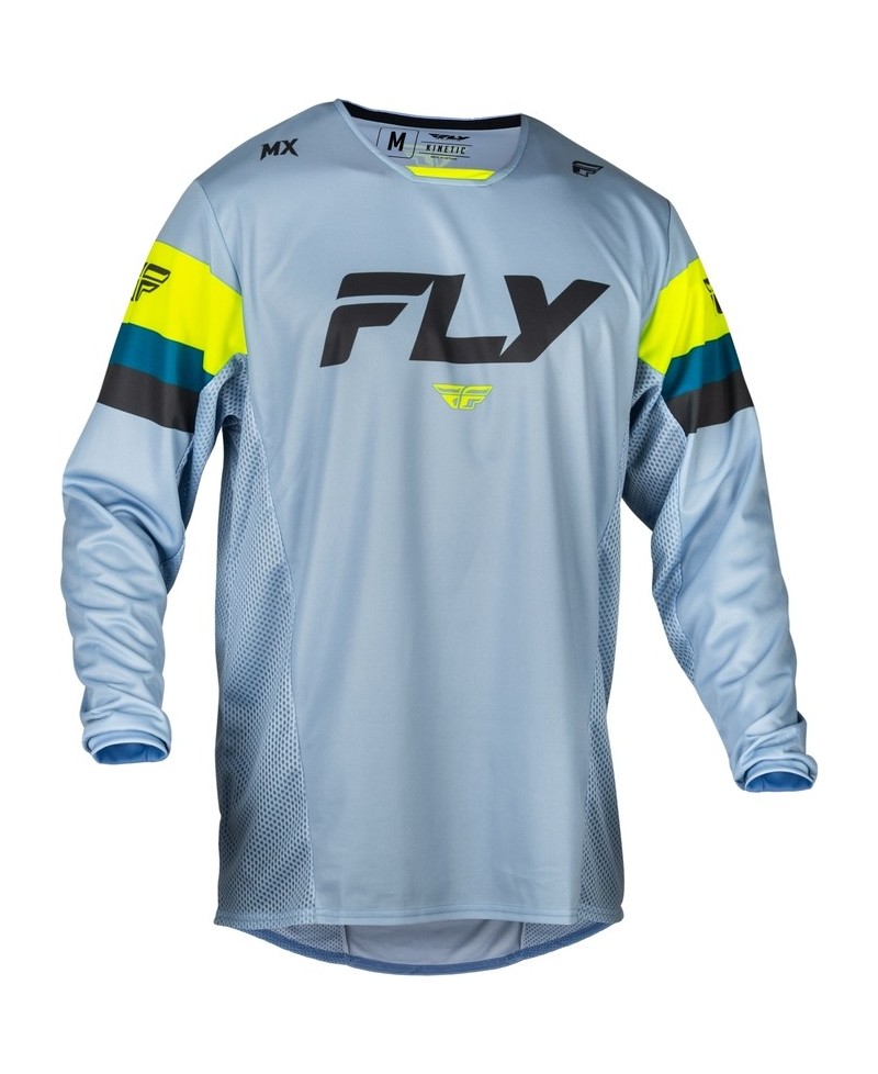 Maillot FLY RACING Kinetic Prix - Ice Grey/anthracite/Hi-Vis