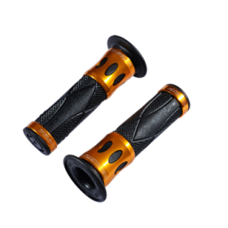 REVETEMENT/POIGNEE PROGRIP ROAD 728 NOIR/OR (PR) BAGUE ALU 122MM