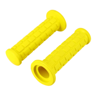 REVETEMENT/POIGNEE SCOOTER/CYCLO ASPECT CROSS JAUNE 130MM (PR)
