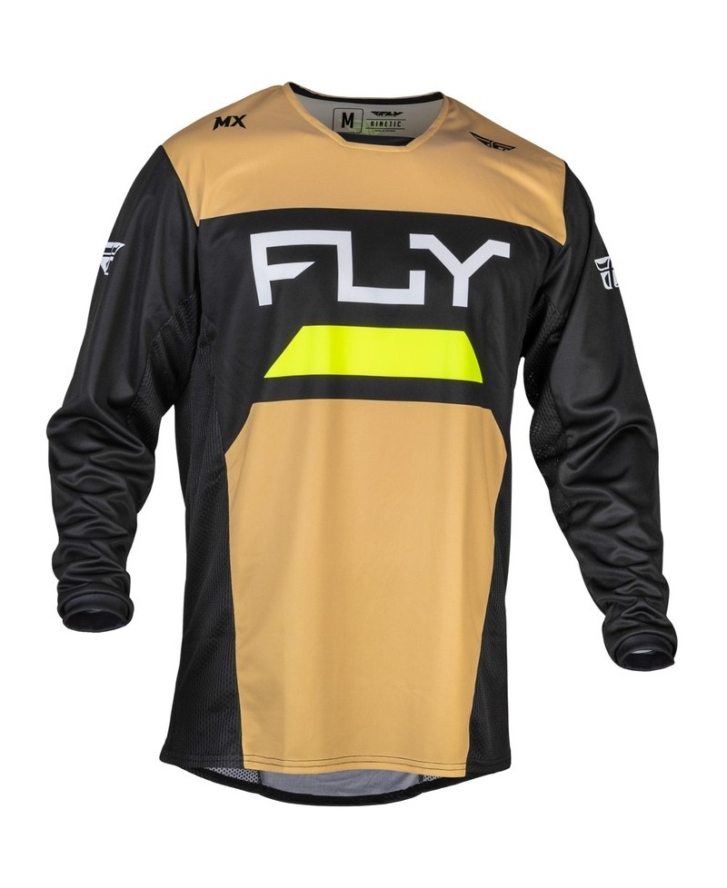 Maillot FLY RACING Kinetic Reload - kaki/noir/Hi-Vis