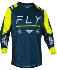 Maillot FLY RACING F-16 - Navy/Hi-Vis/blanc