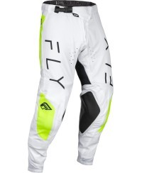Pantalon FLY RACING Evolution DST - blanc/jaune fluo