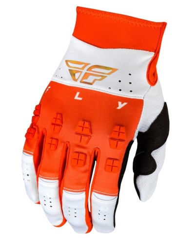 Gants FLY RACING Evolution DST Podium - rouge/blanc/Red Iridium