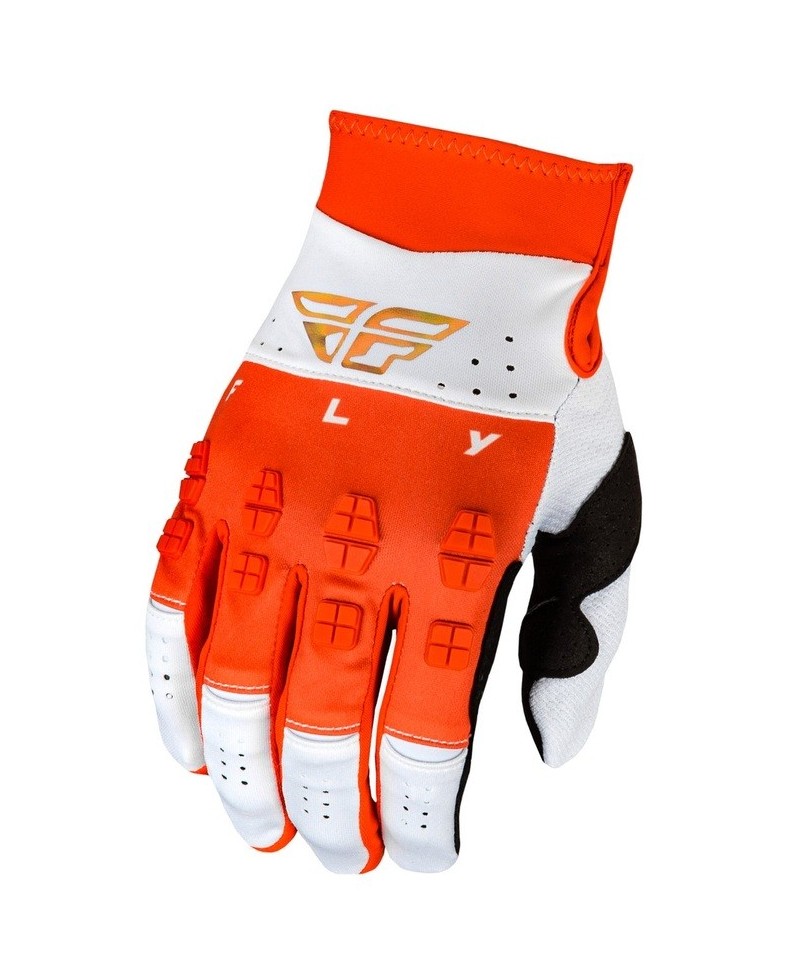 Gants FLY RACING Evolution DST Podium - rouge/blanc/Red Iridium