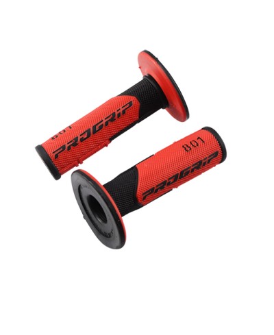 REVETEMENT/POIGNEE PROGRIP 801 NOIR/ROUGE (PR) DOUBLE DENSITE 115MM