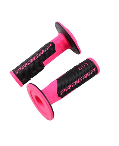 REVETEMENT/POIGNEE PROGRIP 801 ROSE/NOIR (PR) DOUBLE DENSITE 115MM