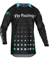 Maillot FLY RACING Evolution DST Strobe - noir/Electric Blue