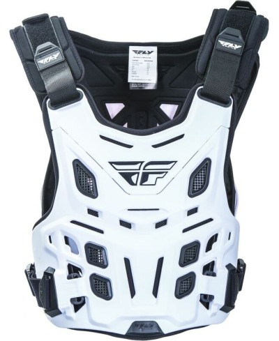 Plastron FLY RACING Revel Roost Race CE blanc