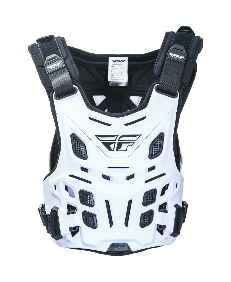 Plastron FLY RACING Revel Roost Race CE blanc