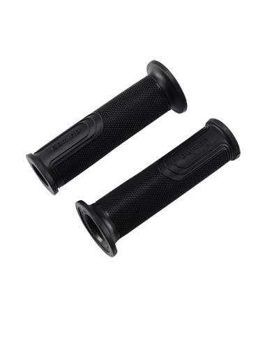 REVETEMENT/POIGNEE DOMINO STRADALE NOIR (PR) DEBOUCHE POUR EMBOUT GUIDON