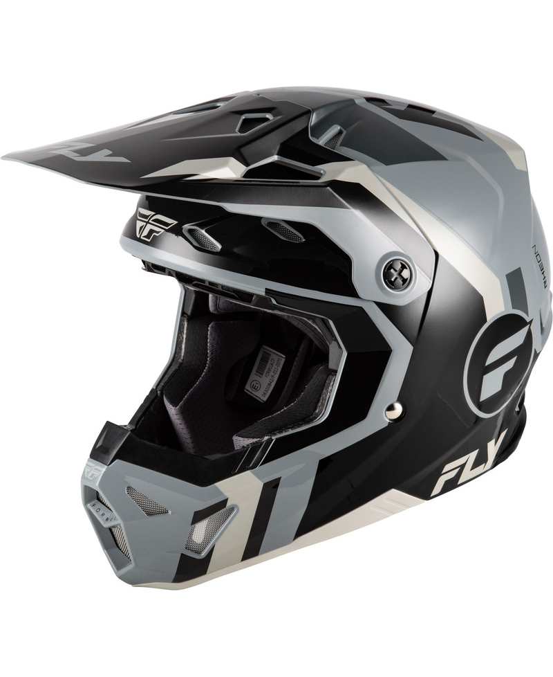 Casque FLY RACING Formula CP Seal - noir/gris