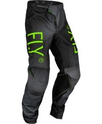 Pantalon enfant FLY RACING Kinetic Prodigy - anthracite/ vert fluo/True Blue