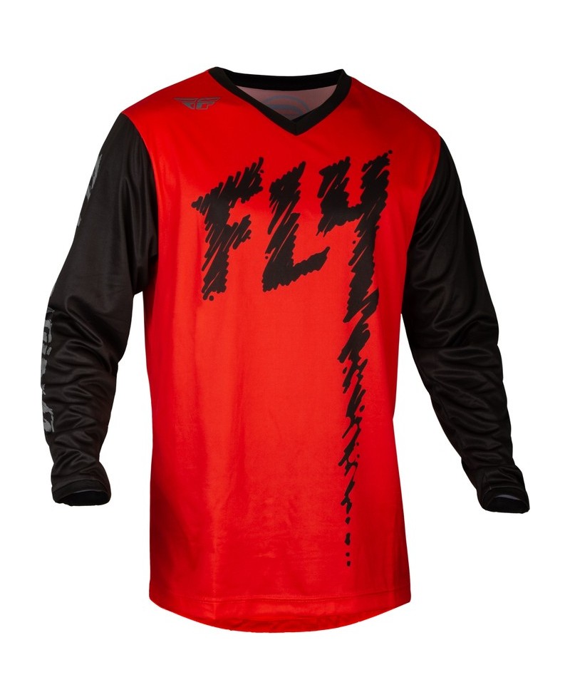 Maillot enfant FLY RACING F-16 - rouge/noir/gris