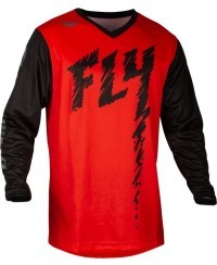 Maillot enfant FLY RACING F-16 - rouge/noir/gris