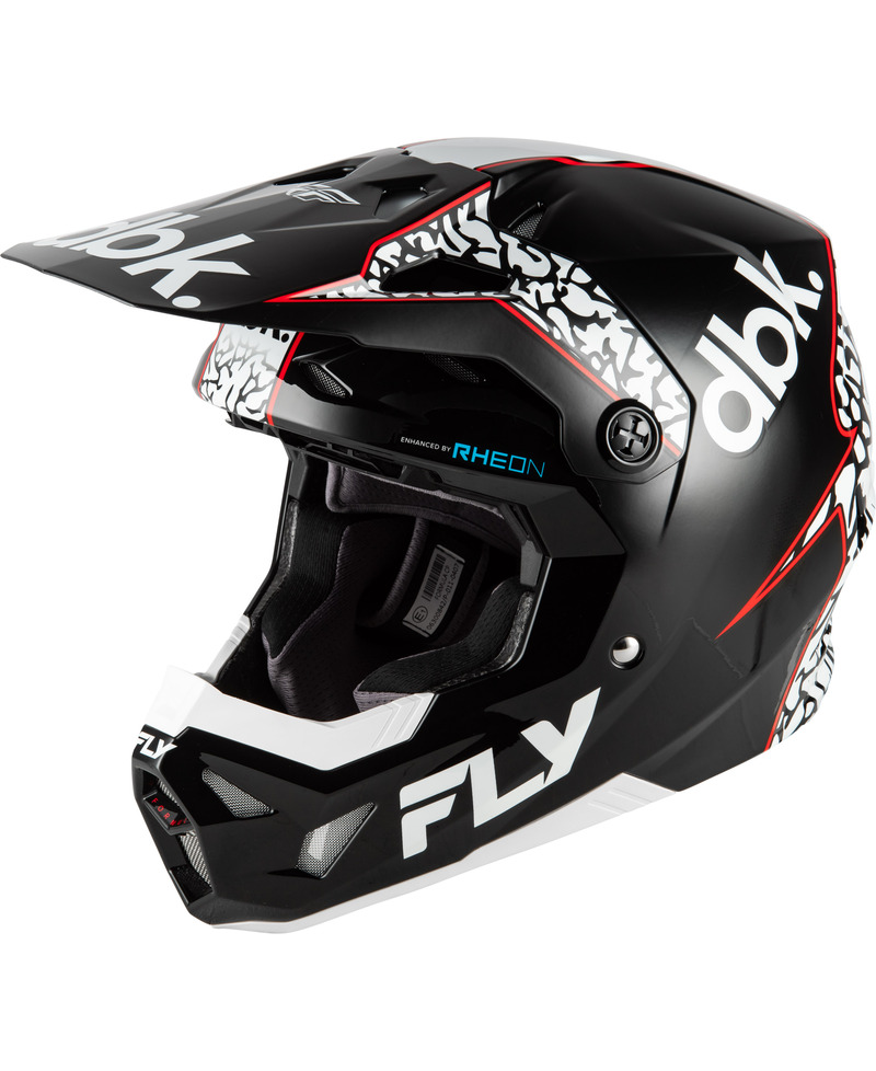 Casque FLY RACING Formula CP Special Edition DBK - noir/blanc/rouge