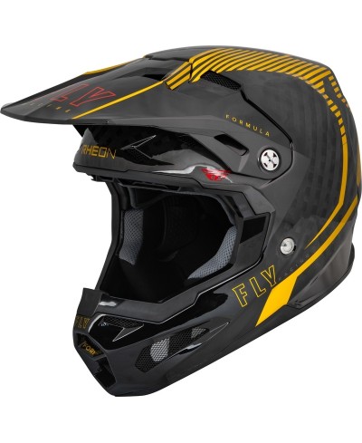 Casque FLY RACING Formula Carbon Tracer - Gold/Black