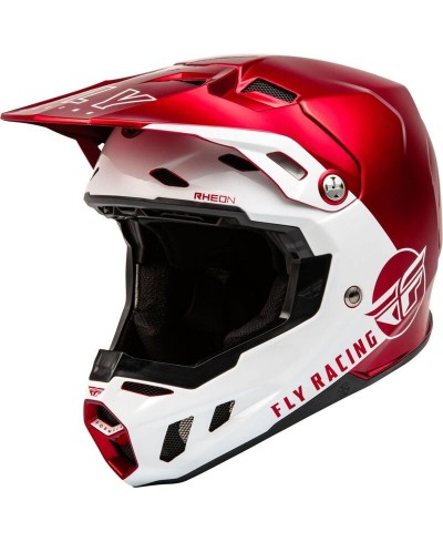 Casque FLY RACING Formula CC Centrum Rouge Metallic/Blanc M