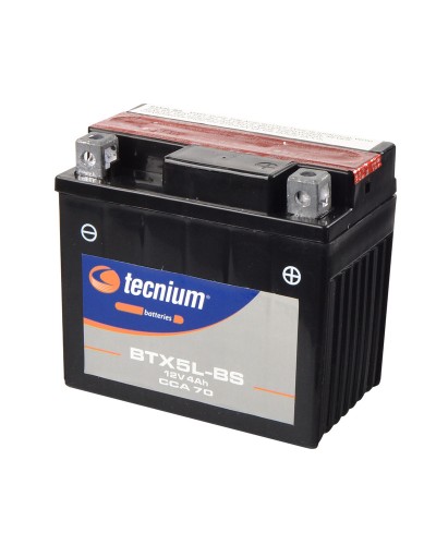 Batterie TECNIUM BTX5L-BS sans entretien avec pack acide