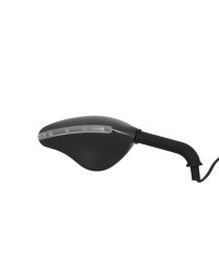 RETRO UNIVERSEL FAR 7102 CARBONE LOOK AVEC CLIGNOTANT LED (DROIT)  (X1)