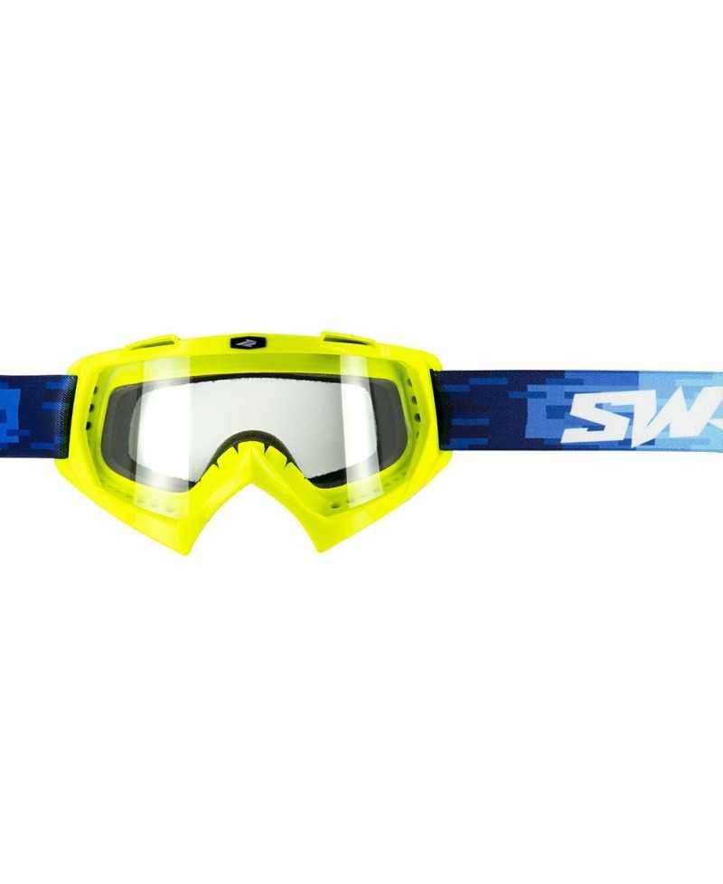 Swaps - Masque Cross SWAP'S PIXEL JAUNE FLUO ECRAN CLAIR