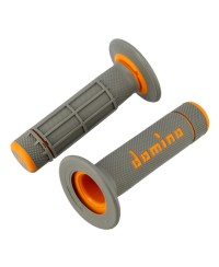REVETEMENT/POIGNEE DOMINO A020 CROSS DOUBLE DENSITE GRIS/ORANGE (PR) 118MM