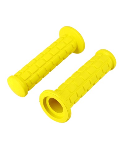 REVETEMENT/POIGNEE SCOOTER/CYCLO ASPECT CROSS JAUNE 130MM (PR)