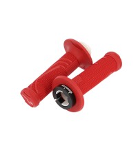 REVETEMENT/POIGNEE DOMINO D-LOCK CROSS/ENDURO/OFF ROAD ROUGE (PR) 116MM