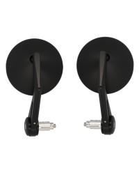 RETRO UNIVERSEL BLACKWAY ION ALUMINIUM NOIR (PR) - HOMOLOGUE CE - MONTAGE EN EMBOUT GUIDON