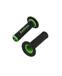REVETEMENT/POIGNEE DOMINO A190 CROSS/ENDURO NOIR/VERT (PR) 120MM