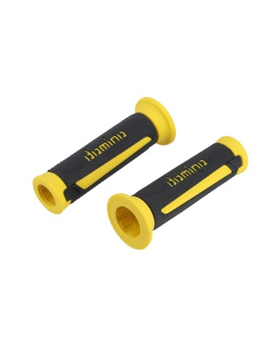 REVETEMENT / POIGNEE DOMINO A350 GRIS ANTHRACITE/JAUNE (PR) 120MM