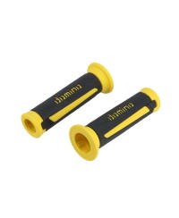 REVETEMENT / POIGNEE DOMINO A350 GRIS ANTHRACITE/JAUNE (PR) 120MM