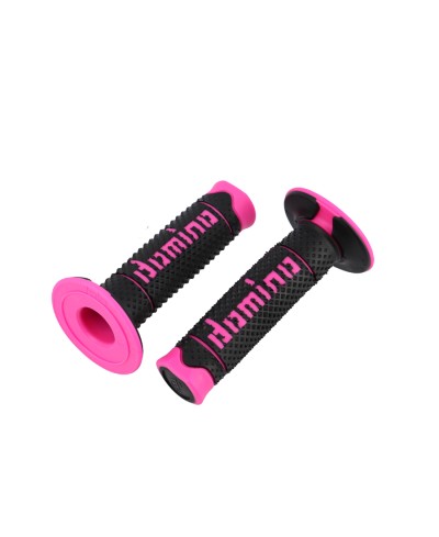 REVETEMENT / POIGNEE DOMINO A260 CROSS / ENDURO NOIR / FUSHIA (PR) 120MM