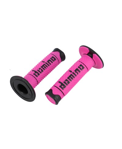 REVETEMENT / POIGNEE DOMINO A260 CROSS / ENDURO FUSHIA / NOIR (PR) 120MM