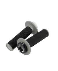 REVETEMENT / POIGNEE DOMINO D-LOCKCROSS / ENDURO / OFF ROAD NOIR/GRIS(PR) 116MM