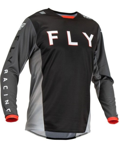 Maillot FLY RACING Kinetic Kore Noir/Gris M