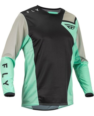 Maillot FLY RACING Kinetic Jet Noir/Mint/Gris S