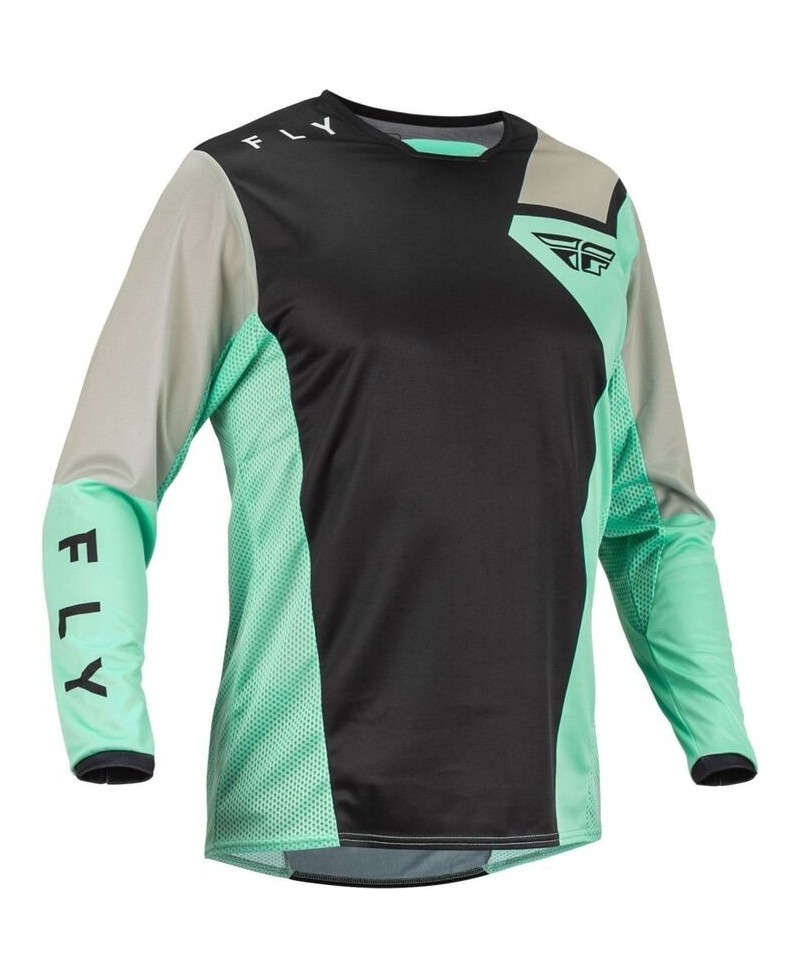 Maillot FLY RACING Kinetic Jet Noir/Mint/Gris S