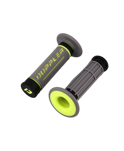 REVETEMENT/POIGNEE DOPPLER GRIP 3D GRIS/NOIR/JAUNE FLUO (PR)